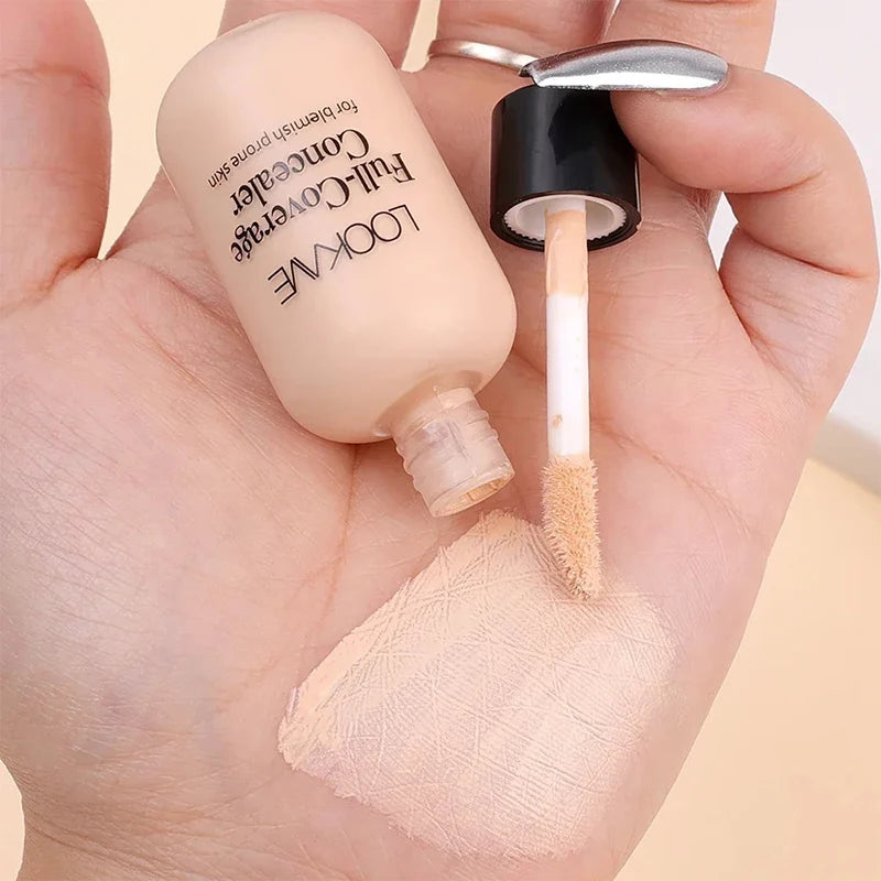 Full Coverage Liquid Concealer Cream – 12ml Waterproof Dark Circles & Face Foundation Makeup Base