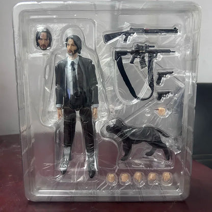 John Wick Mafex 085 Action Figure – Joint Movable Model Toy, Collectible Doll, Bookshelf Ornament & Christmas Present