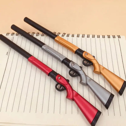 Creative Gun Shape Gel Pen - 0.38mm Black Ink Writing Pen For Office Students And Gift Use