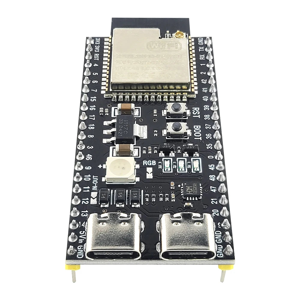 ESP32-S3 Development Board Kit – 2.4GHz WiFi & Bluetooth Module with Expansion Adapter, Type-C Interface (ESP32-S3-1 N8R2 N16R8 44-Pin)