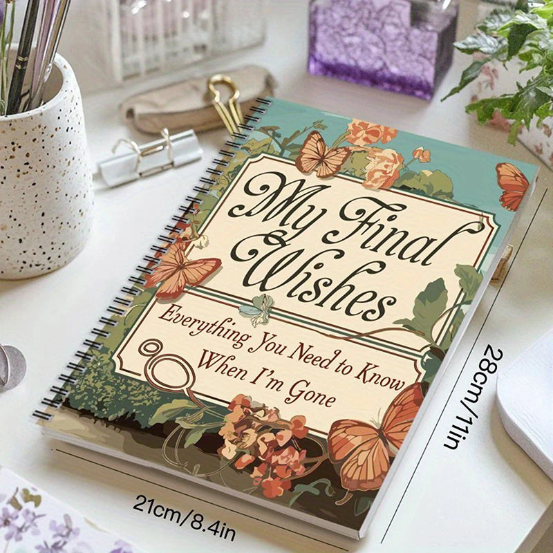 End-of-Life Planning Notebook – Final Arrangements Organizer for Beneficiary Info, Funeral Plans & Last Wishes Guide