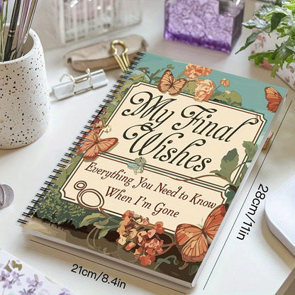 End-of-Life Planning Notebook – Final Arrangements Organizer for Beneficiary Info, Funeral Plans & Last Wishes Guide