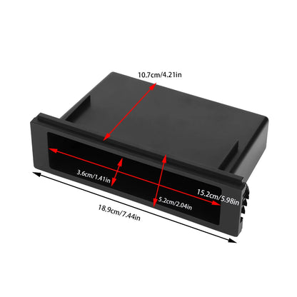 Car Auto 1Din Stereo Radio Dashboard Storage Box – Inner Organizer for Chevrolet Cruze Coupe 2-Door 6.2L 2016