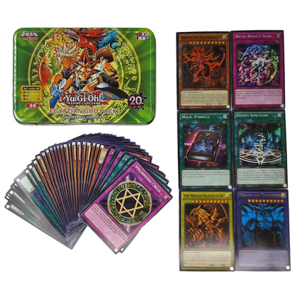 Yu-Gi-Oh! Kaiba Pack 3 Card Deck - English TCG Holographic Blue-Eyes White Dragon Cards with Tin Box