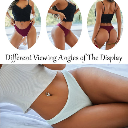 7Pcs Women’s Cotton Thong Set - Seamless Breathable Low Waist Bikini G-String Panties Sexy Lingerie S-XL