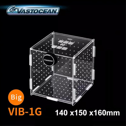 Magnetic Acrylic Fish Breeding & Isolation Box, Aquarium Hatchery Tank Divider with Combined Design for Safe Fish Separation & Care