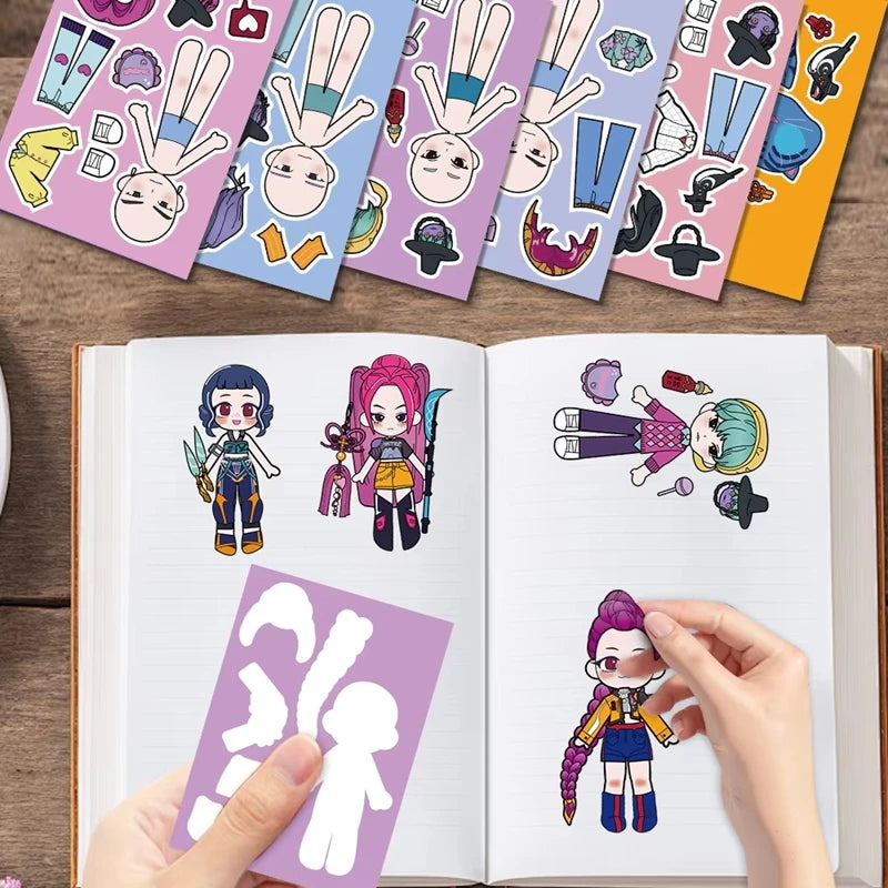 Kpop Demon Hunters Sticker Set — DIY Scrapbooking, Phone, Luggage & Skateboard Waterproof Decals