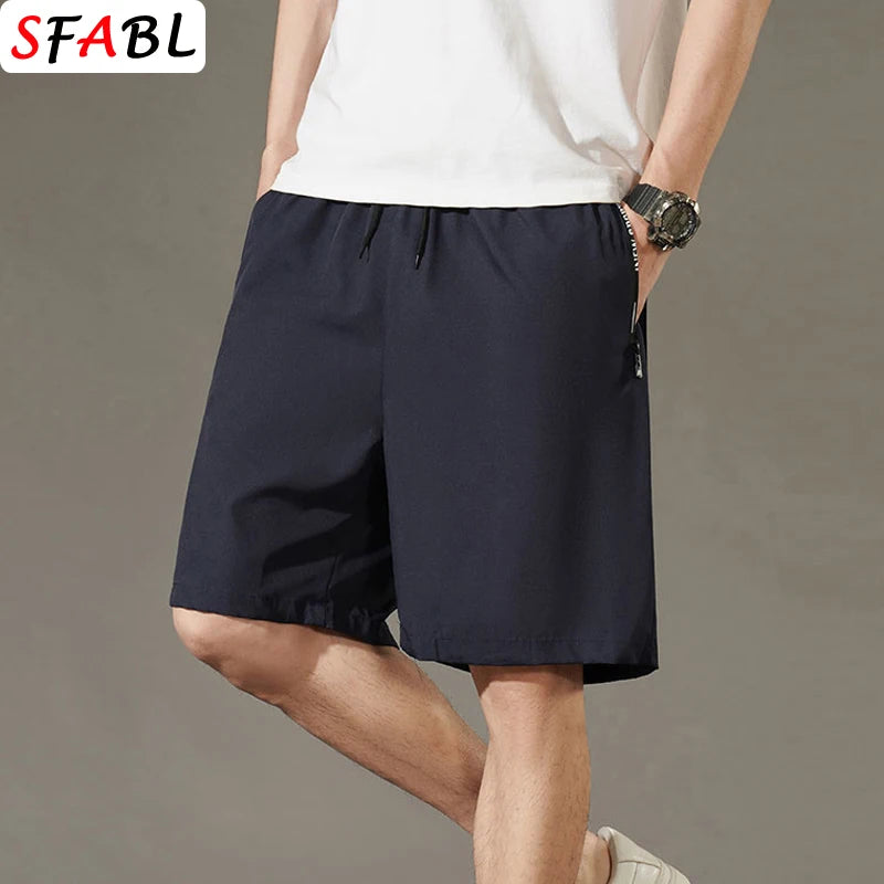 Men's Summer Beach Shorts – Quick-Drying, Breathable Elastic Fitness & Running Casual Shorts