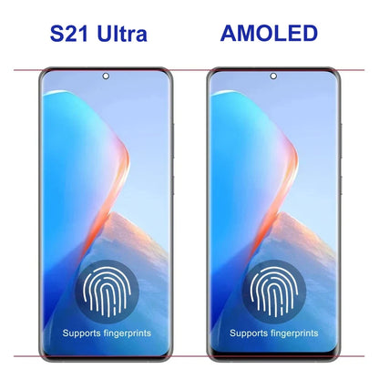 AMOLED Screen Assembly for Samsung Galaxy S21 Ultra 5G G998B LCD Touch Display with Fingerprint Sensor