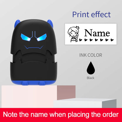 Custom Baby Name Stamp Kit - Reusable Waterproof Ink Stamp for Clothes, School Bags & Personal Items