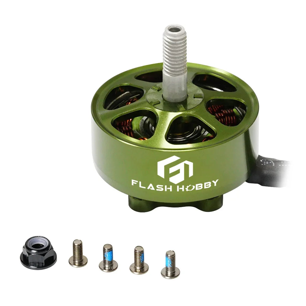 FLASHHOBBY Mars M2807 Brushless Motor — 1300KV 3-6S LiPo for 7-Inch FPV Freestyle Long-Range Drones, DIY Parts