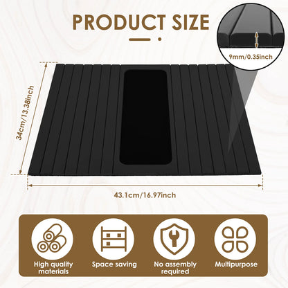 Wooden Sofa Arm Tray – Folding Design, Sturdy & Convenient Tray for Storage and Home Use