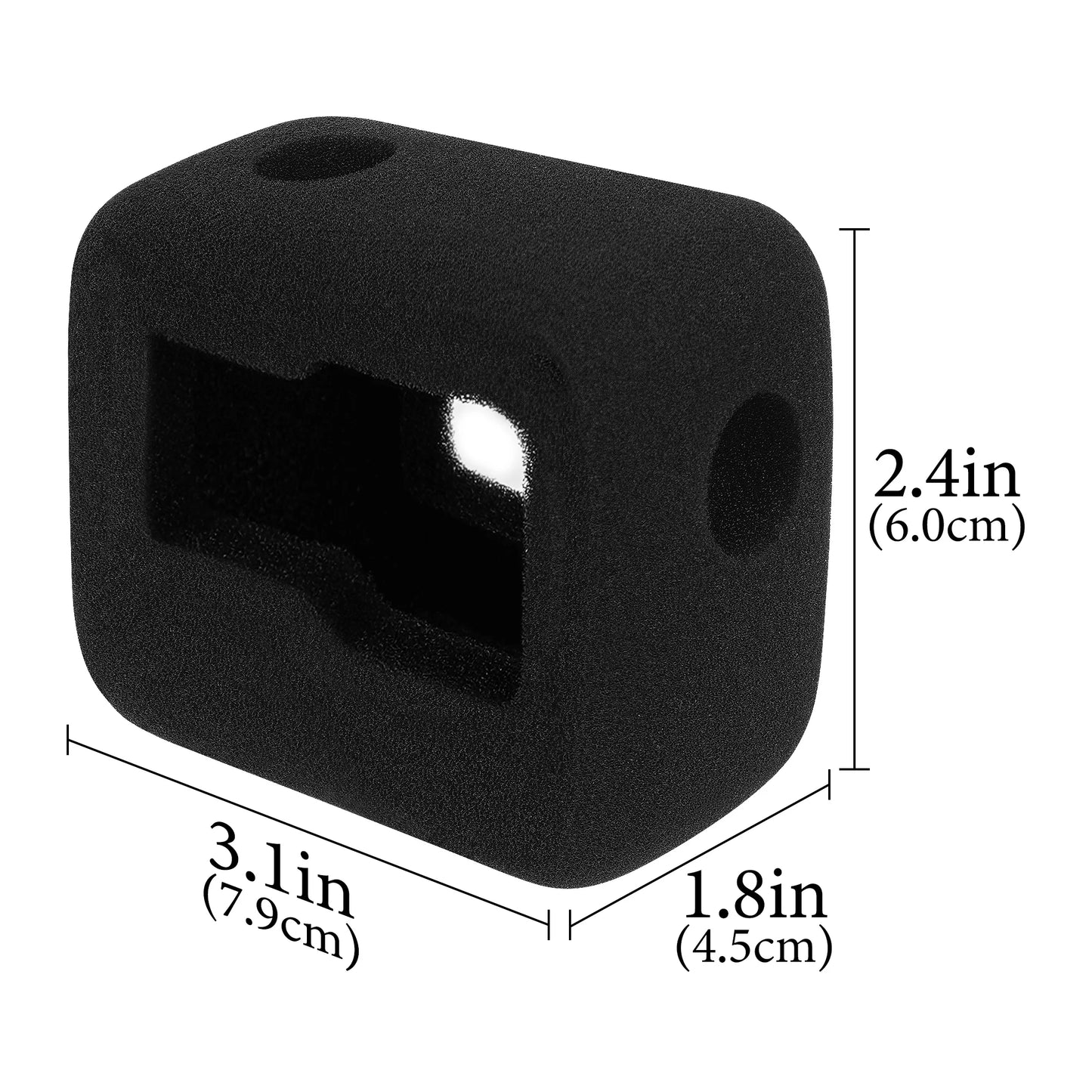 Geekria Windslayer Wind Muff Cover for Insta360 Ace Pro 2 & Ace Pro – Microphone Wind Noise Reduction Action Camera Accessory