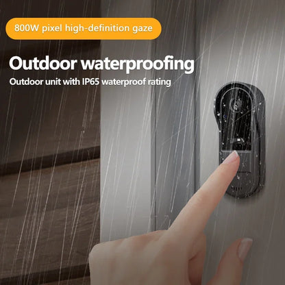 4.3" HD Wireless Video Doorbell — Night Vision, Waterproof Smart Home Intercom Camera