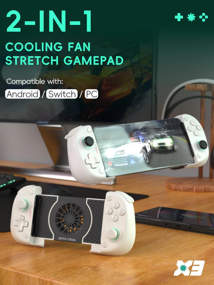 DATA FROG X3 Wireless Game Controller — Android Controller for Samsung Galaxy, Compatible with PUBG Mobile