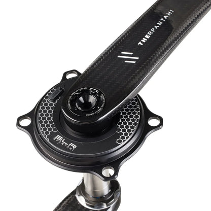 Full Carbon Road Bike Crankset with Power Meter - 150–172.5mm Easton 110BCD Crank with 24mm Titanium Axle for Shimano Bikes