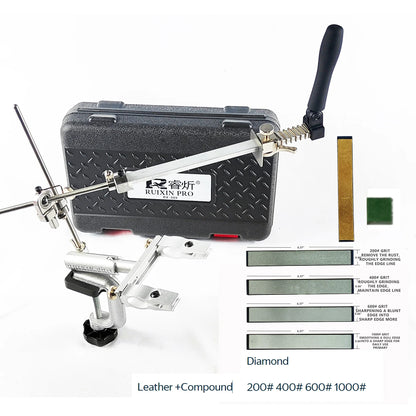 RUIXIN PRO RX-009 Knife Sharpener - Fixed Angle Diamond Whetstone Sharpening & Polishing System