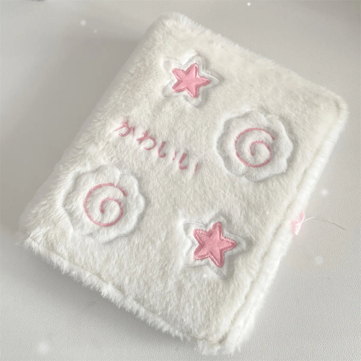 A6 Cartoon Plush Binder Photo Card Album – Cute Kpop Idol Collection Book for Girls
