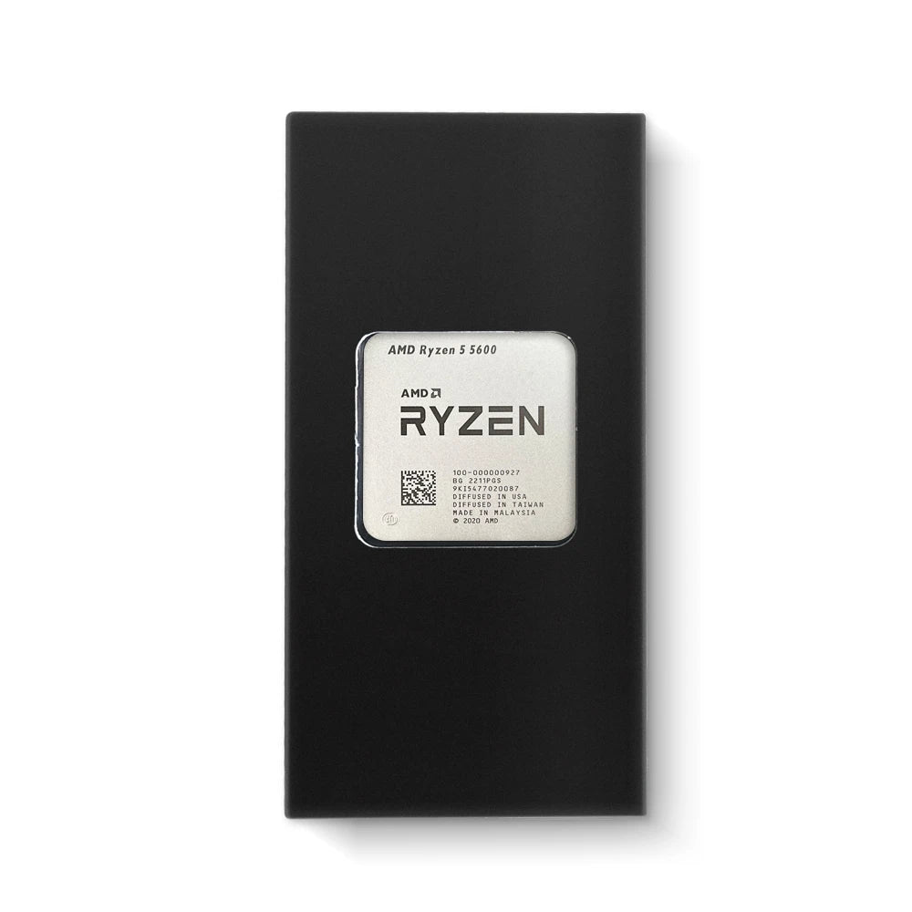 AMD Ryzen 5 5600 CPU Processor - 6-Core, 12-Thread, 3.5GHz, 32MB L3 Cache, 7NM, Socket AM4 (No Fan)