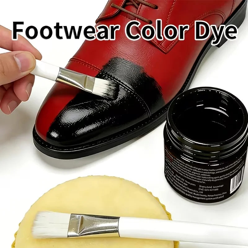 Brown Leather Recoloring Balm 30g - Leather Dye for Shoes, Furniture, Bags, and Accessories