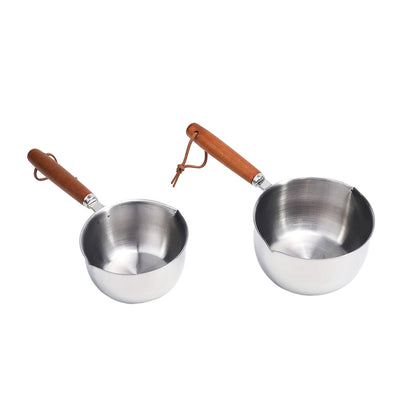Stainless Steel Saucepan – Hot Oil & Milk Pan for Boiling, Melting & Kitchen Cooking