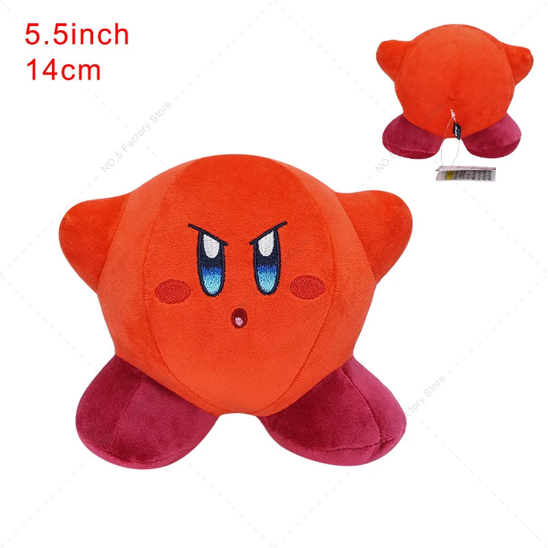 4 Styles Kirby Plush Doll – Pink, Yellow & Green Anime Stuffed Toy for Kids’ Christmas & Birthday Gifts