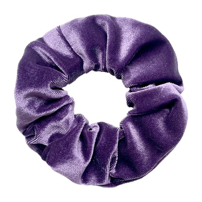 10/6/1Pcs Velvet Hair Scrunchies Set for Women – Solid Color Elastic Ponytail Hair Bands & Headband Accessories (Black Pack)