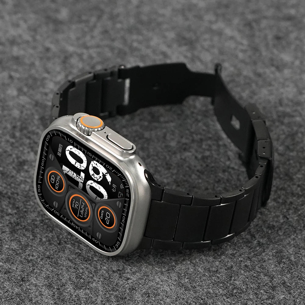 Titanium Luxury Business Strap for Apple Watch Ultra 2/1 – 49mm, Series 10/9/8/7/6, Metal Band for iWatch 46mm/45mm/44mm