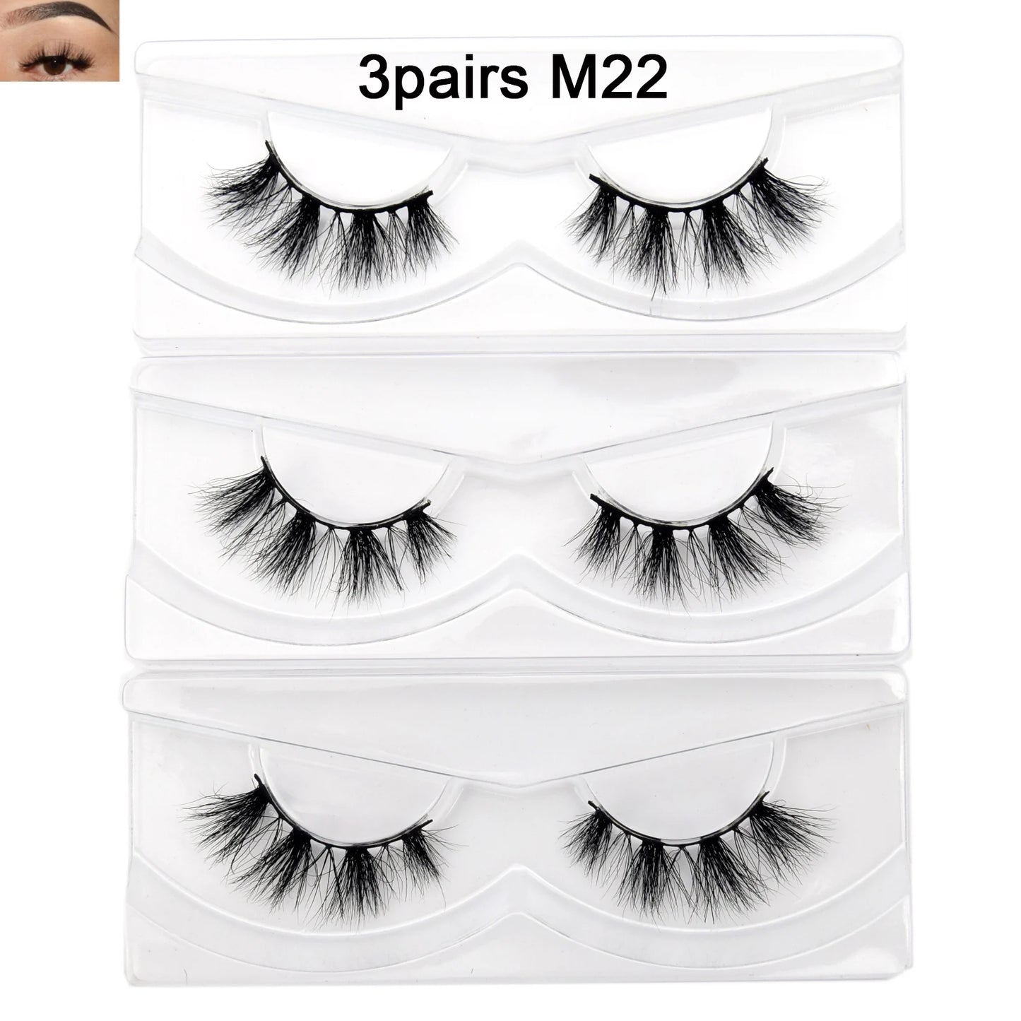 Visofree 13mm 3D Mink Eyelashes – Natural Long Handmade Cruelty-Free False Lashes for Makeup G04