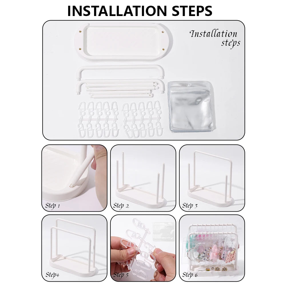 Multi-Functional Display Stand - Jewelry, Badge & Collectible Organizer Rack