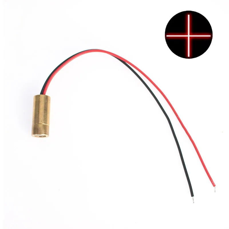650nm 5mW Red Laser Module – Point, Line, Cross Focusable Glass Lens, Industrial Class