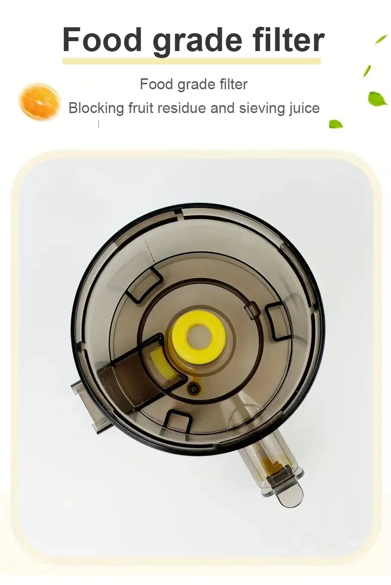 Portable Electric Fruit Juicer — Mini Household Juicer Cup for Fresh Orange & Fruit Juice Separation