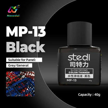 Stedi MP-10~MP-13 Weathering Acrylic Paint – 40g Gundam & Military Model Panel Line Painting Tool for DIY Hobby Crafts