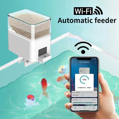 Automatic Aquarium Fish Tank Feeder – WiFi Wireless Smart App & Voice Control with Timing & Remote Feeding
