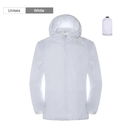 Unisex Waterproof Camping Jacket — Men & Women Windbreaker, Raincoat for Hiking, Climbing, and Sun Protection