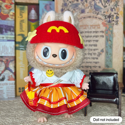 17cm Labubu V1/V2 Doll Clothes – Cosplay Outfits & Accessories | Kids Toy Gift with Various Styles