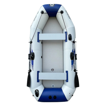 Solarmarine PVC Inflatable Belly Boat – River Fishing Kayak, Fishing Boat with Outboard Engine Installation Option