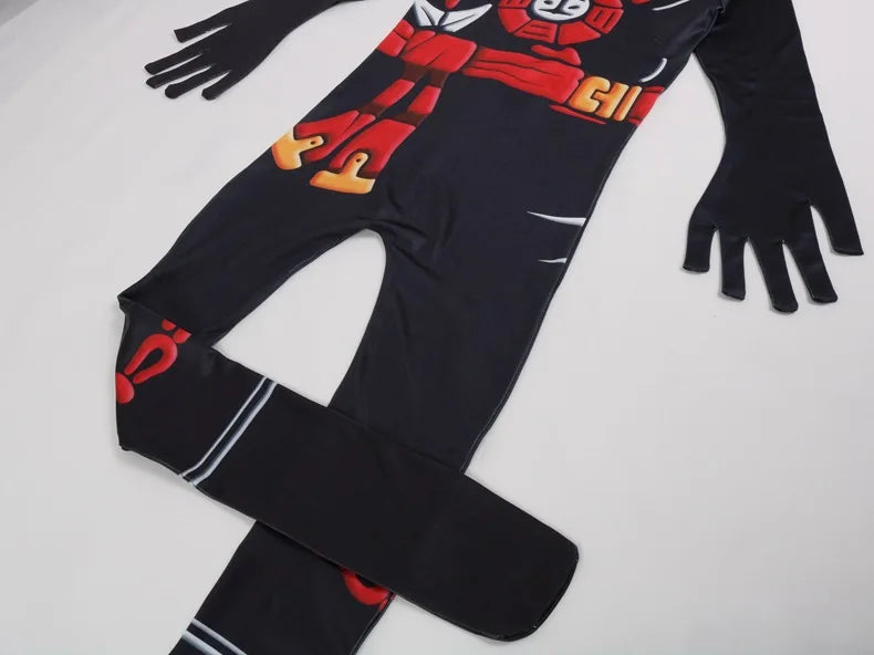 NINJA Cosplay Costume – Boys & Girls Jumpsuit Set for Halloween, Christmas, and Party Wear