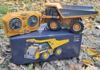 4WD RC Excavator Alloy Dump Truck Bulldozer | Remote Control Construction Vehicle Toy for Kids