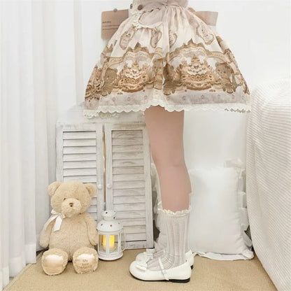 Women’s Lolita Flats – Low Round Toe Cross Strap Bow Princess Tea Party Shoes, Cute Lovely Student Shoes 2025