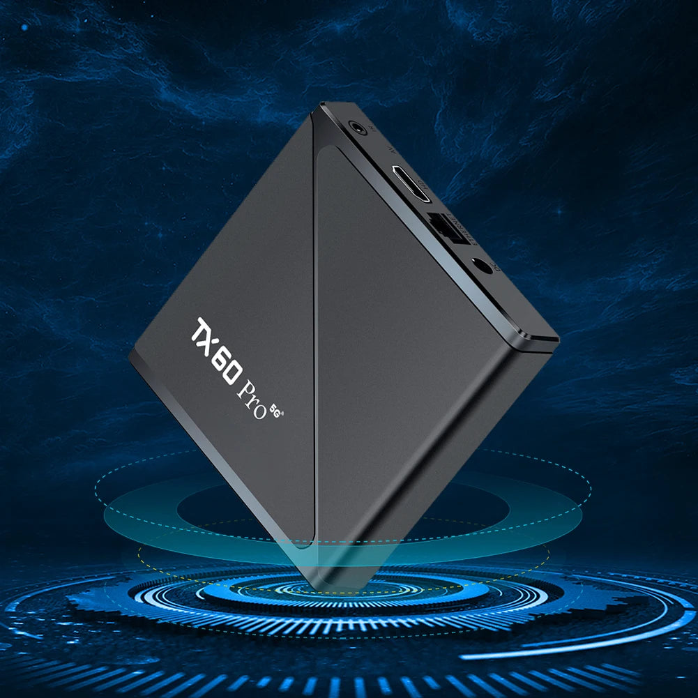 Android 16 Smart TV Box — Allwinner H313 Quad-Core, Dual WiFi 2.4G/5G, 14K Media Player with Voice Remote (16G/256G)