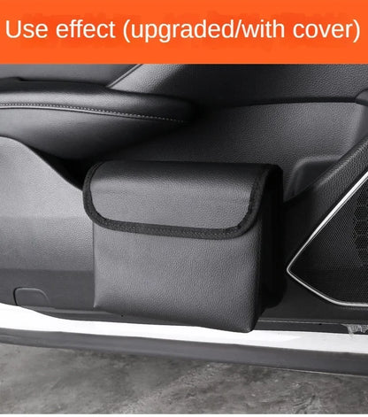 Car Trash Can & Storage Bag — Foldable Hanging Seat Back Organizer for Car Door & Interior Storage