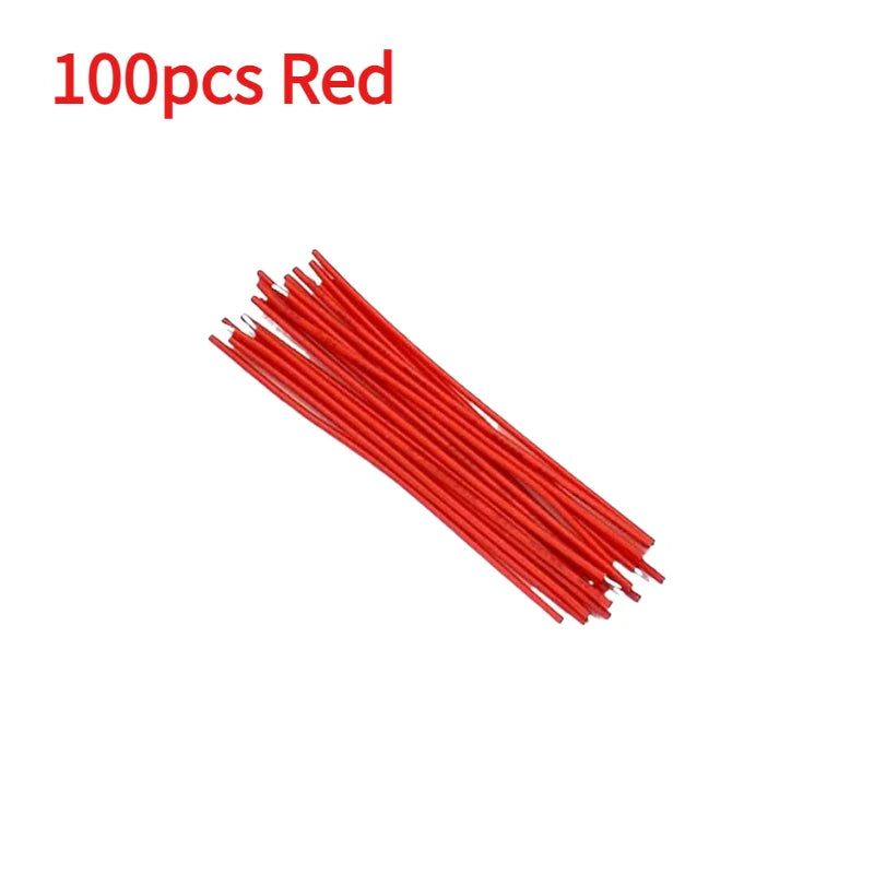 100/120PCS Tin-Plated Jumper Wires - 24AWG/26AWG 6-Color Breadboard PCB Wire DIY Electronics Kit