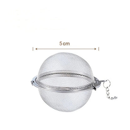 Stainless Steel Tea Ball Infuser Set — Durable Strainers for Loose Leaf Tea, Herbs, Spices & Seasoning