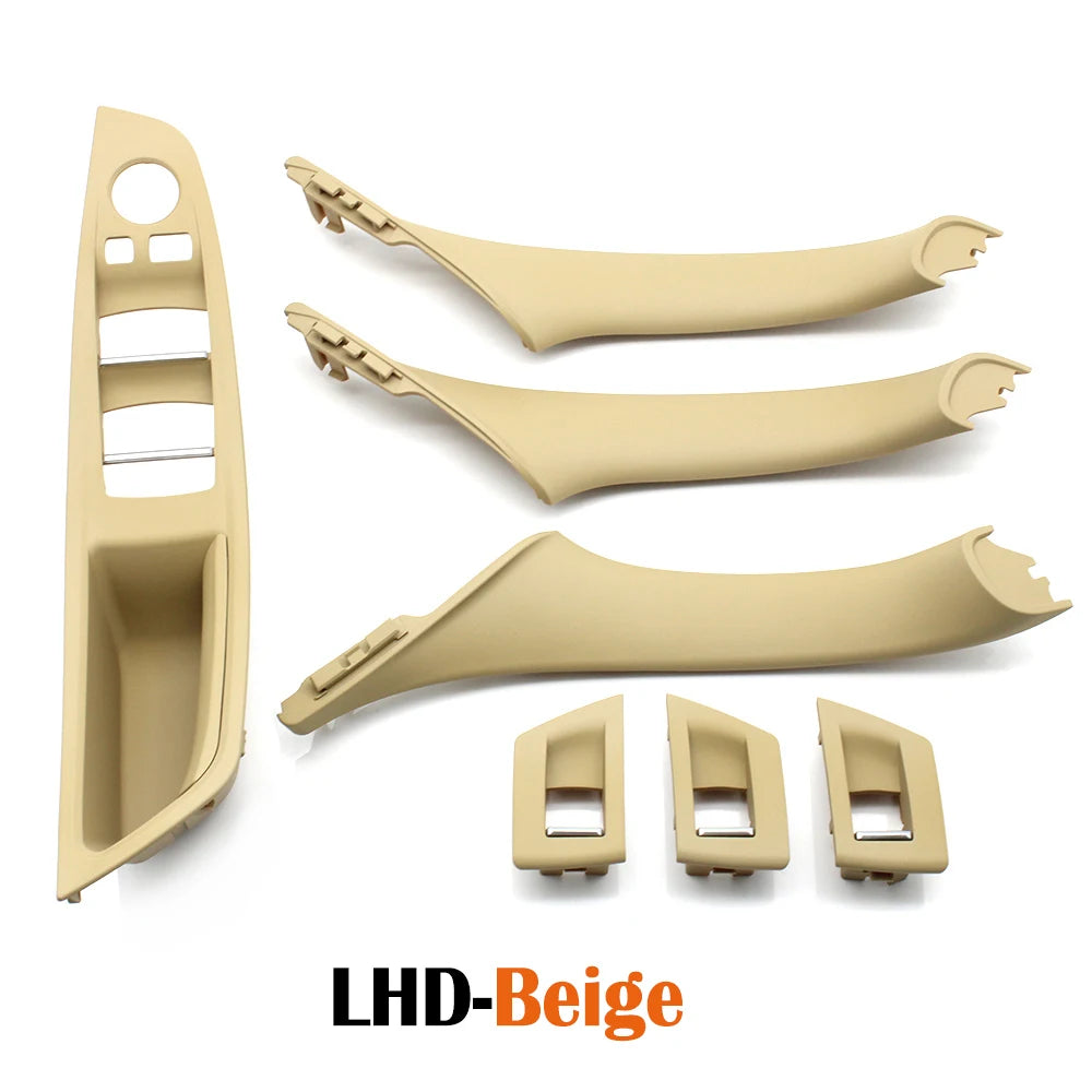 LHD/RHD Car Interior Door Armrest Handle Set | Beige, Black, Brown, Oyster for BMW 5 Series F10 F11 523i-530i