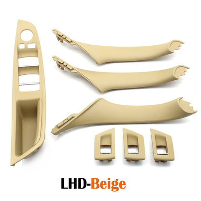 LHD/RHD Car Interior Door Armrest Handle Set | Beige, Black, Brown, Oyster for BMW 5 Series F10 F11 523i-530i