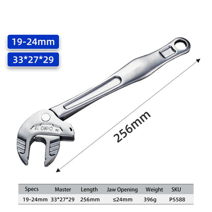 Crab Claw Wrench - Heavy-Duty Adjustable Self-Locking Ratchet Tool for Auto, Motorcycle & Pipe Repair