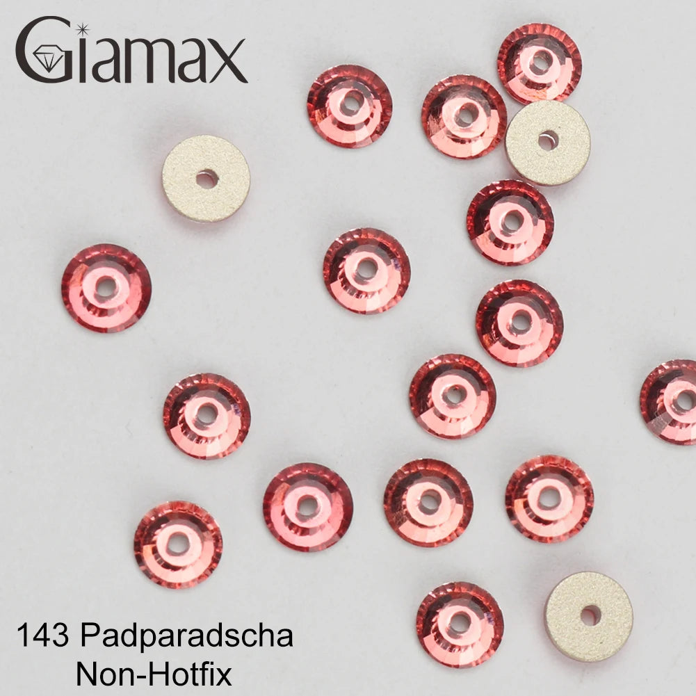 Giamax Purple Velvet Topaz Crystal Rhinestones - Flatback AB Sewing Stones for Garments, Clothes & Bags
