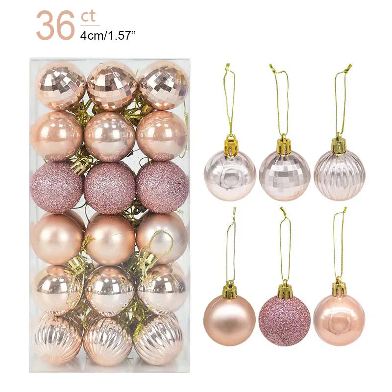 Christmas Ball Ornaments – Hanging Tree Pendants for Xmas, Home Decor, 2026 New Year & Holiday Gifts
