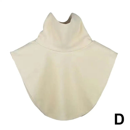 Women's Detachable High-Neck Collar - Soft Elastic Jersey False Collar and Neck Warmer in Solid Colors